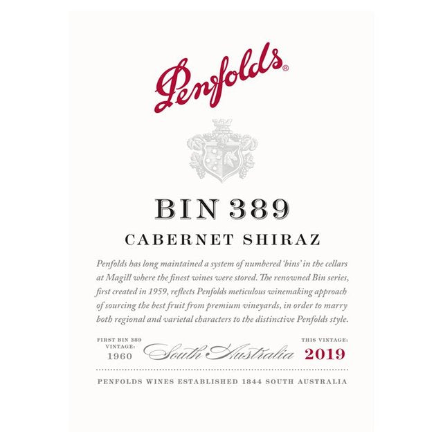 Penfolds Bin 389 Cabernet Shiraz   75cl GOODS M&S   