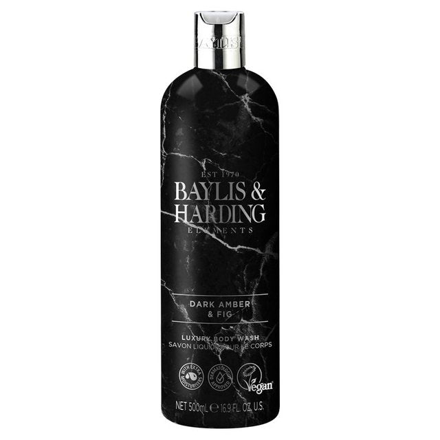 Baylis & Harding Elements Body Wash - Dark Amber & Fig   500ml GOODS M&S   