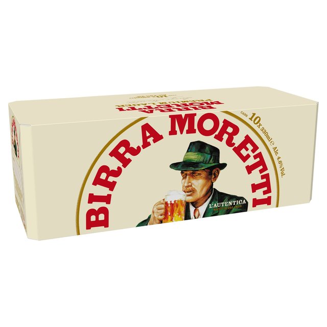 Birra Moretti Lager Beer Cans   10 x 330ml GOODS M&S   