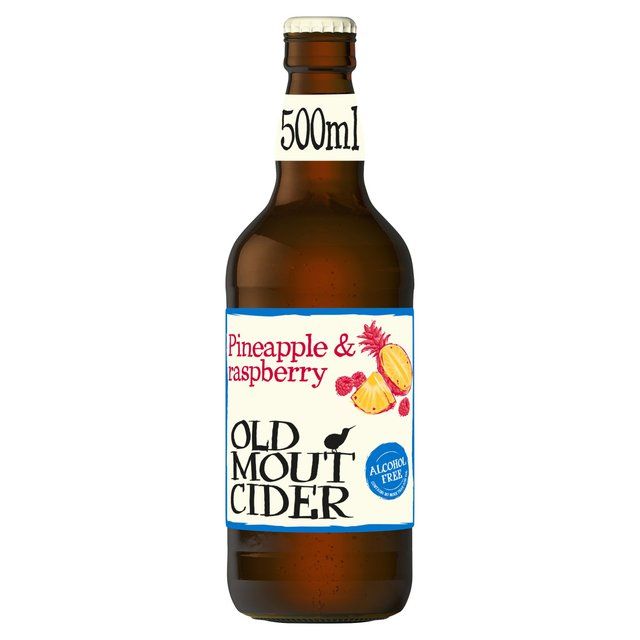 Old Mout Cider Pineapple & Raspberry Alcohol Free Bottle   500ml GOODS M&S   