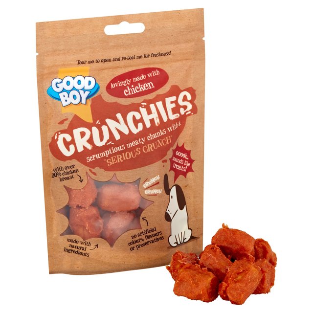 Good Boy Crunchies Chicken Reward Dog Treats   60g GOODS M&S   