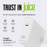 Juice 100W GaN USB-C laptop charger with 2m cable - British product