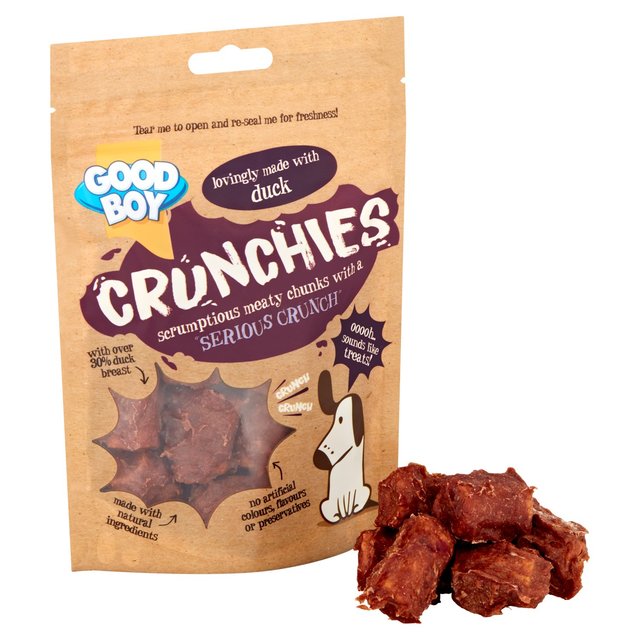 Good Boy Crunchies Duck Reward Dog Treats   60g GOODS M&S   