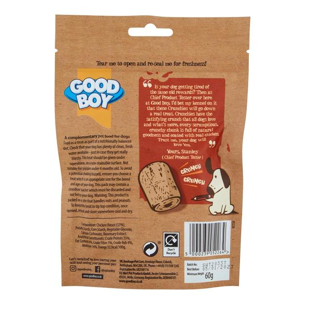 Good Boy Crunchies Chicken Mini Reward Dog Treats   60g GOODS M&S   