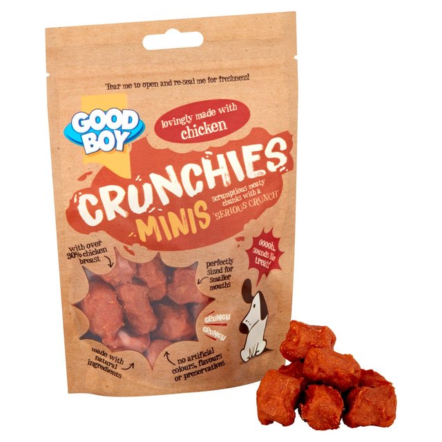 Good Boy Crunchies Chicken Mini Reward Dog Treats   60g GOODS M&S   