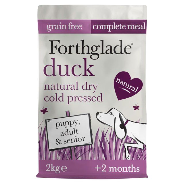 Forthglade Natural Grain Free Duck Cold Pressed Dry Dog Food   2kg