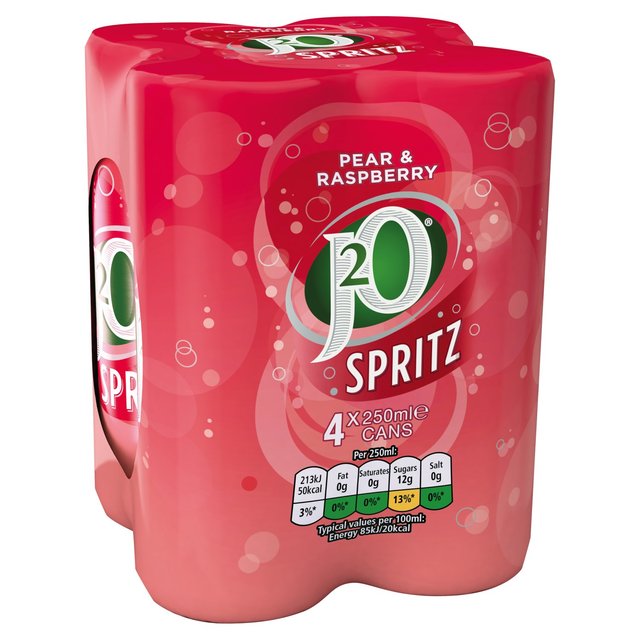 J2O Spritz Pear & Raspberry   4 x 250ml GOODS M&S   