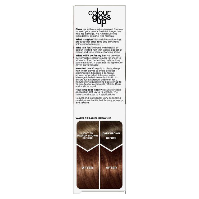 Clairol Colour Gloss Up Conditioner Warm Caramel Brownie GOODS M&S   