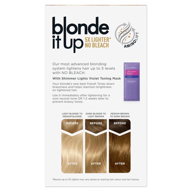 Clairol Blonde It Up Permanent Dye No Bleach Platinum Blonde GOODS M&S   