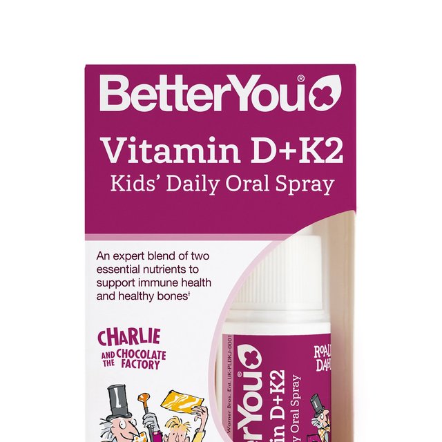 BetterYou Vitamin D+K2 Kids Daily Oral Spray   15ml