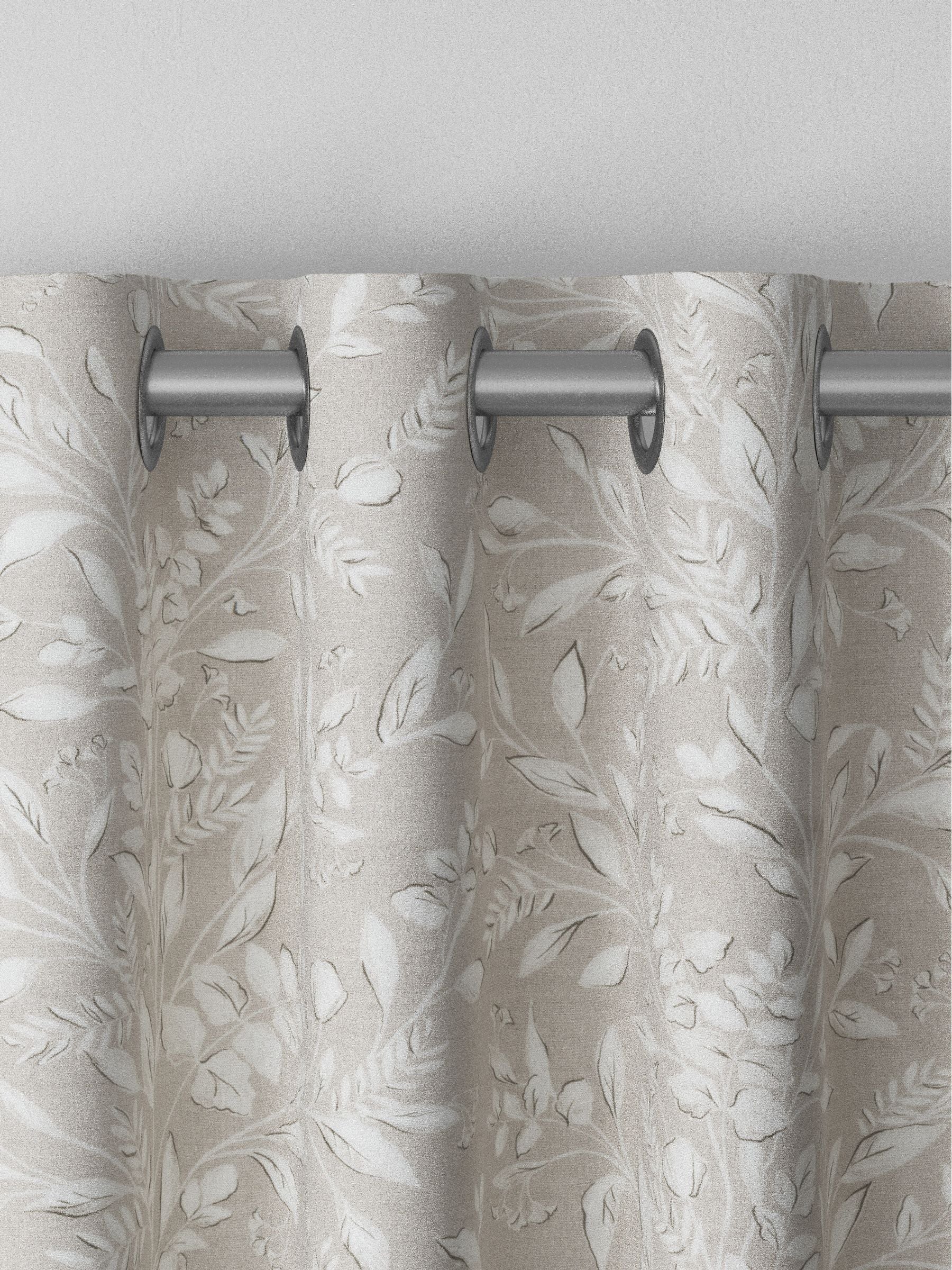 Natural country floral made to measure curtains (British brand)