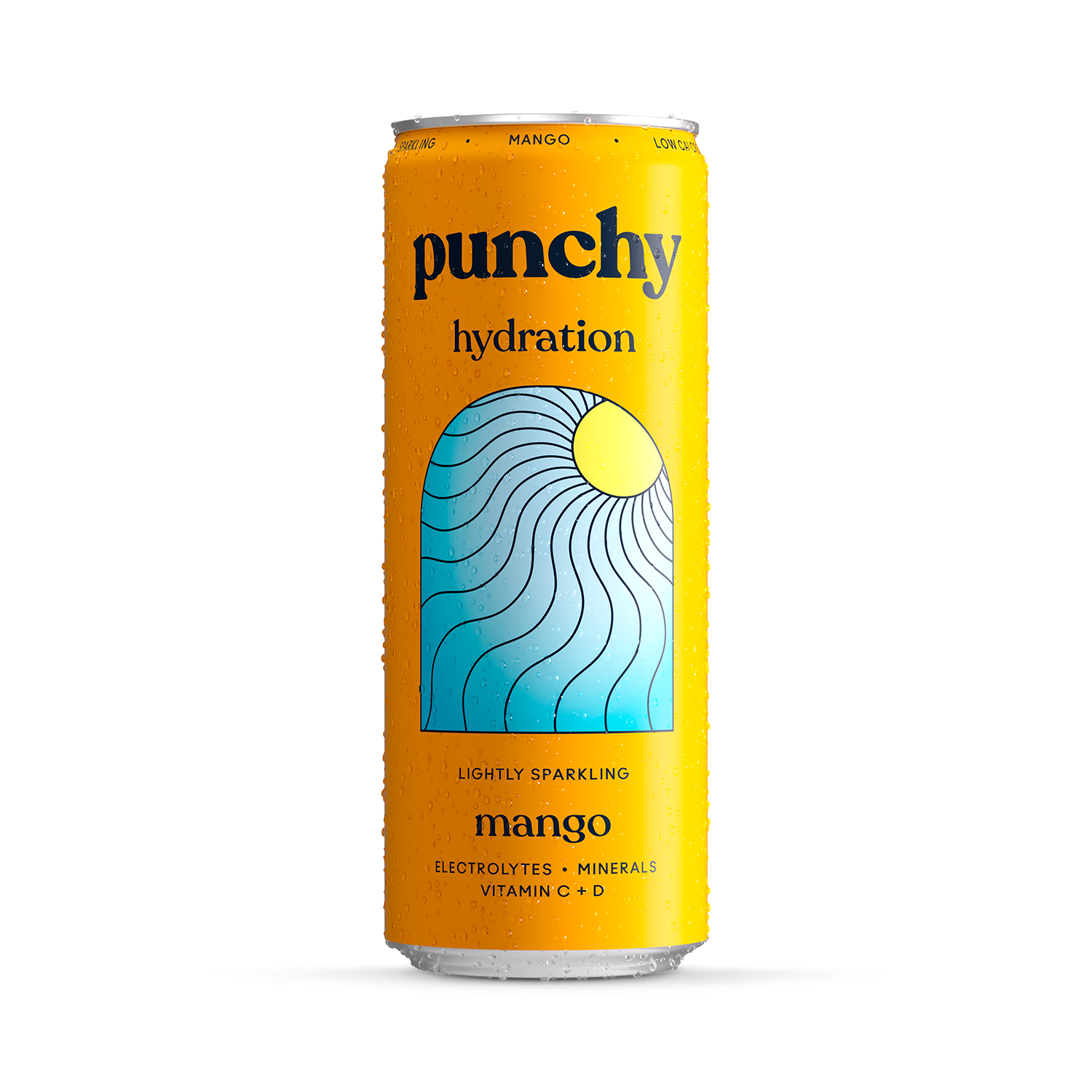 Punchy mango electrolyte sparkling drink 330ml, UK version