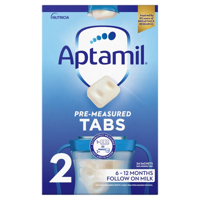 Aptamil 2 Follow On Baby Milk Formula Tabs 6-12 Months    120 per pack GOODS M&S   