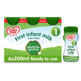 Cow & Gate 1 First Baby Milk Formula Liquid from Birth Multipack    6 x 200ml GOODS M&S   