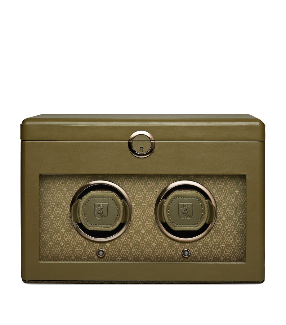 WOLF Earth Double Watch Winder apple leather (British brand)