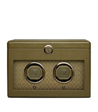 WOLF Earth Double Watch Winder apple leather (British brand)