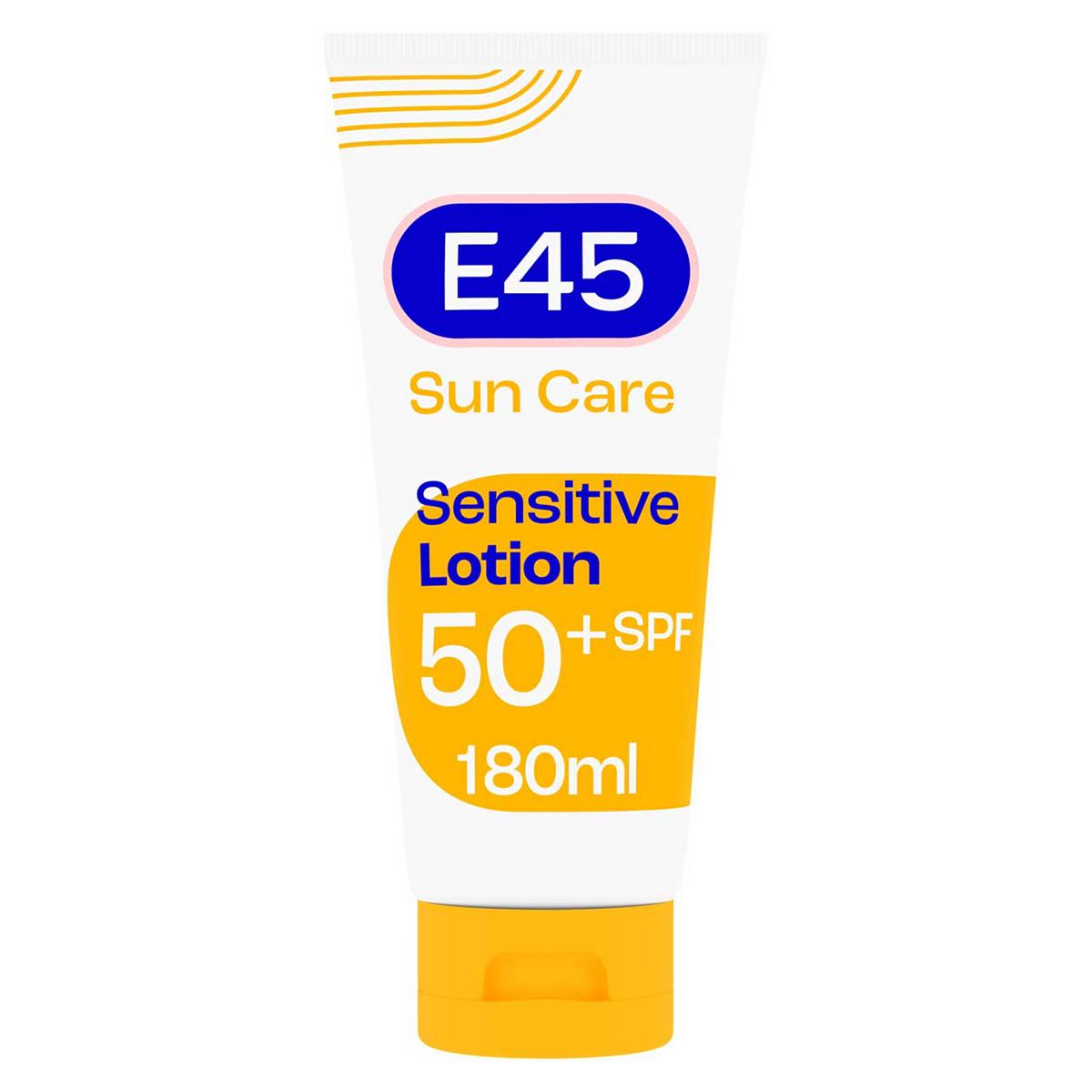 E45 Sun Body Lotion for Sensitive Skin. Hydrating Sun Cream with very high UVA and UVB protection and SPF 50+ 180ml GOODS Boots   