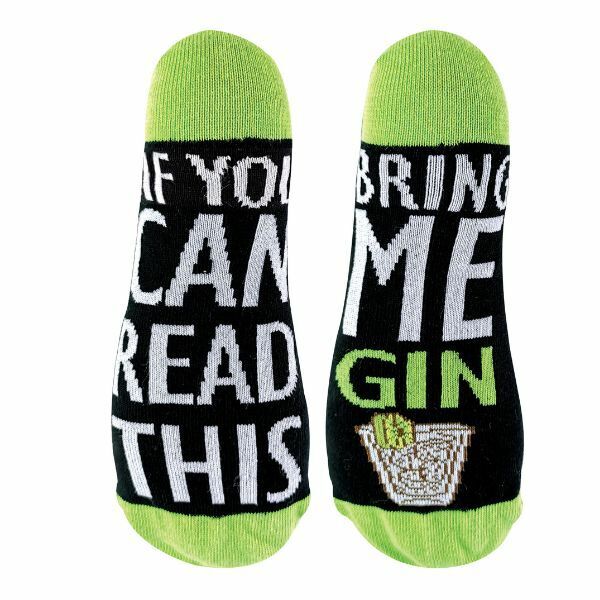 Sock Snob If You Can Read This Bring Me... Socks 4-8 UK GOODS Superdrug Gin  