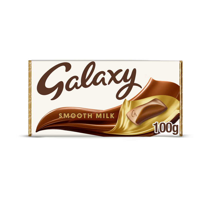 Galaxy Smooth Milk Chocolate Block Bar Vegetarian 100g GOODS ASDA   