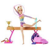 Barbie gymnastics playset with doll and accessories, UK version