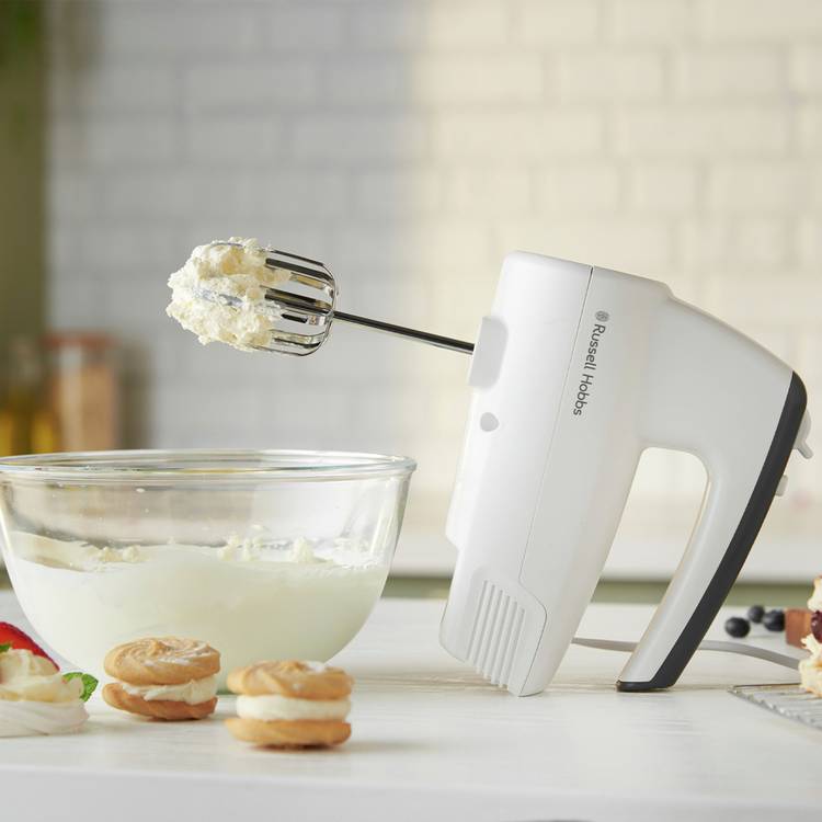 Russell Hobbs Go Create electric hand mixer white - British product