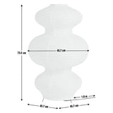 Habitat Sala white paper floor lamp, imported from the UK