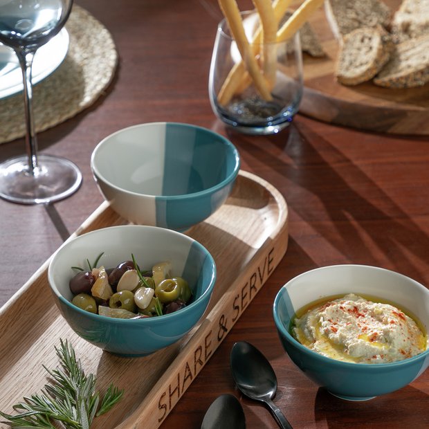 Habitat nibble bowls set of 3 stoneware 11.5cm - British product