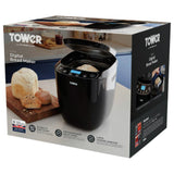 Tower digital breadmaker 1kg black, imported from the UK