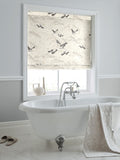 Laura Ashley Silver Animalia Roman blind, imported from the UK