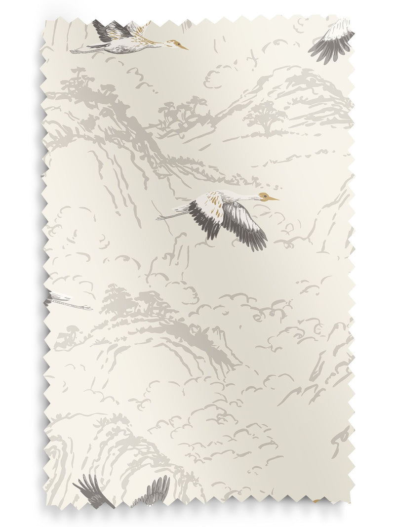 Laura Ashley Silver Animalia Roman blind, imported from the UK