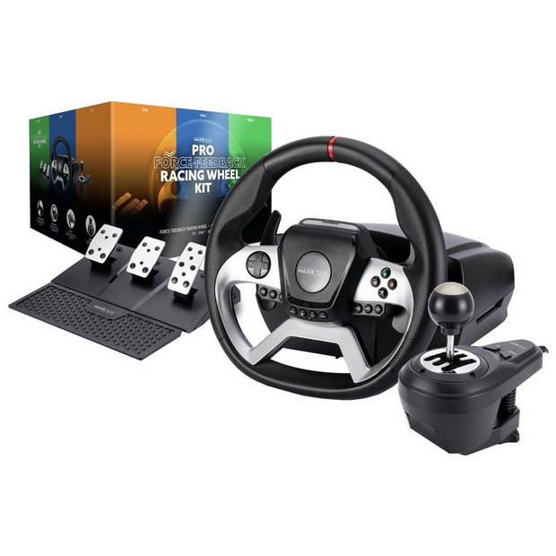 Maxx Tech Pro force feedback racing wheel kit for PC Xbox PS4, imported from the UK