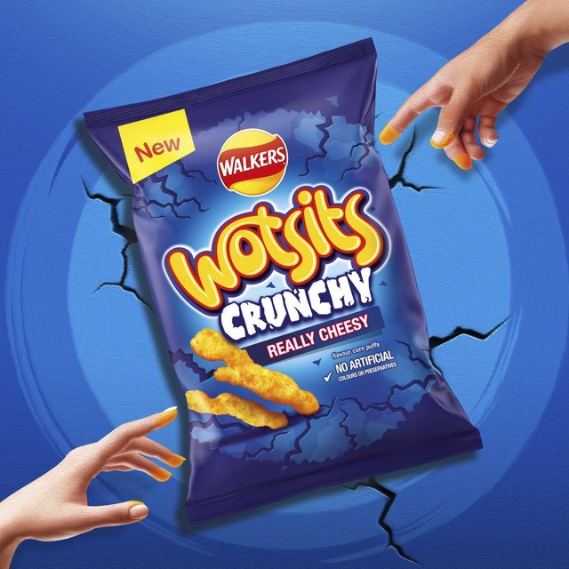 Walkers Wotsits Crunchy Really Cheesy Sharing Bag Snacks   140g GOODS M&S   