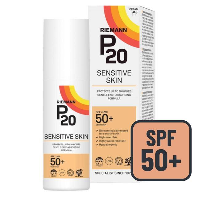 P20 Sensitive SPF 50+ Sun Cream   100ml GOODS M&S   