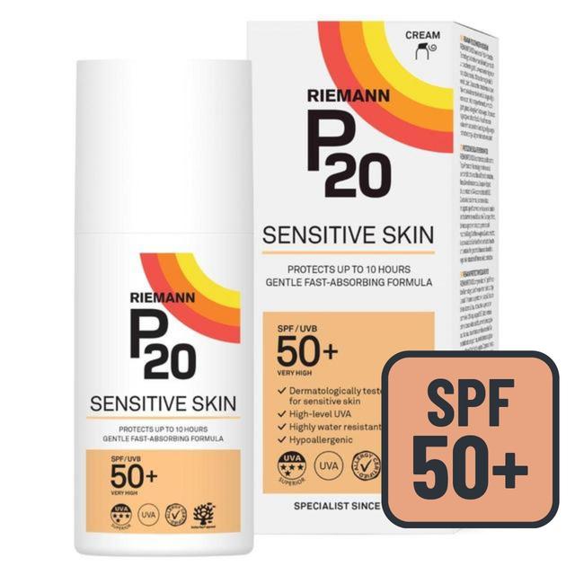 P20 Sensitive SPF 50+ Sun Cream   200ml GOODS M&S   