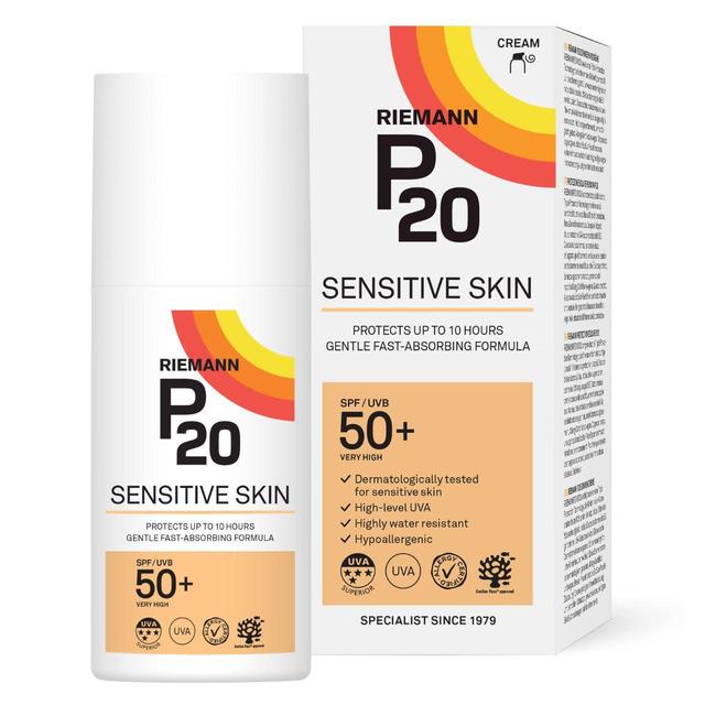 P20 Sensitive SPF 50+ Sun Cream   200ml GOODS M&S   