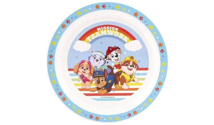 Paw Patrol Kids Plastic Dinner Set - Blue