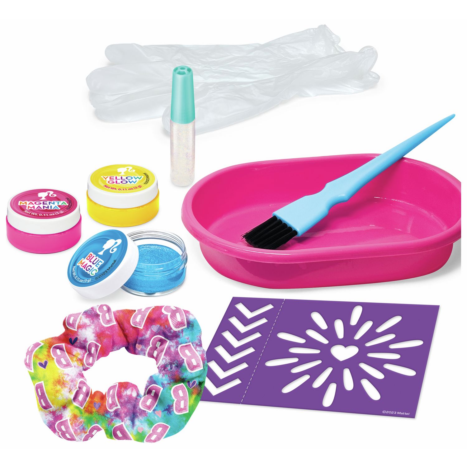 Barbie Rainbow Tie Dye Hair Designer hair styling kit, UK version