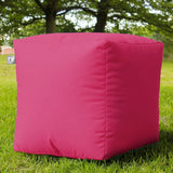 rucomfy pink indoor outdoor cube bean bag - British product