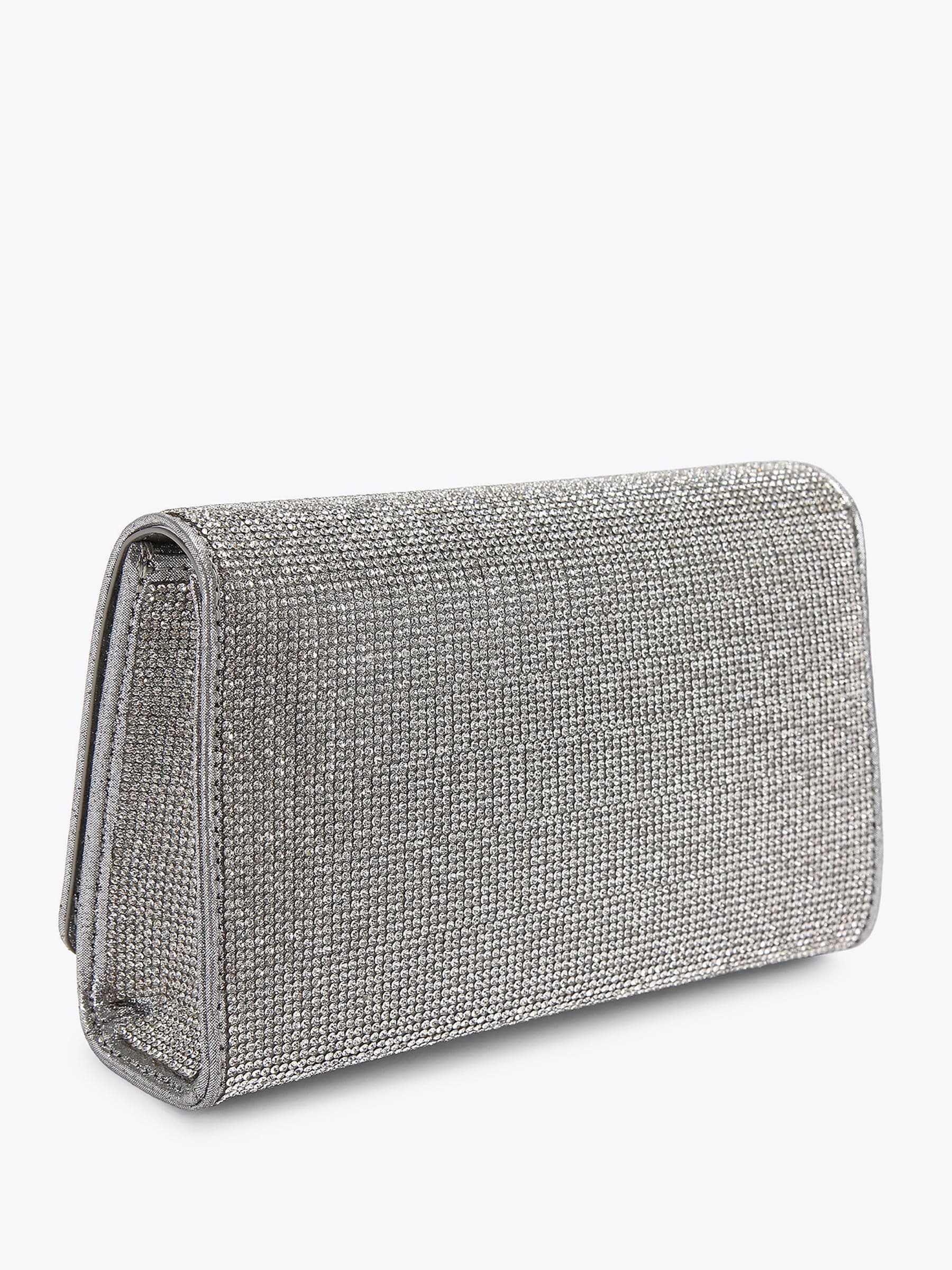 KG Kurt Geiger Silver Abra Gem Bag handbag (British brand)