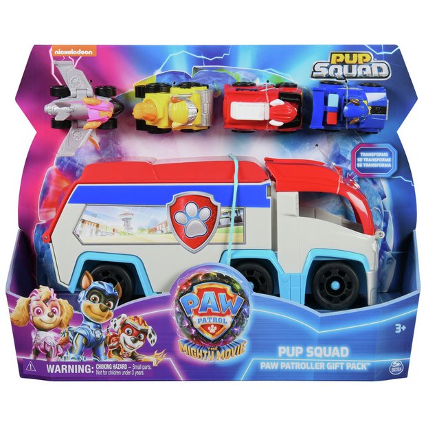 PAW Patrol Pup Squad Patroller transforming vehicle bundle - British product