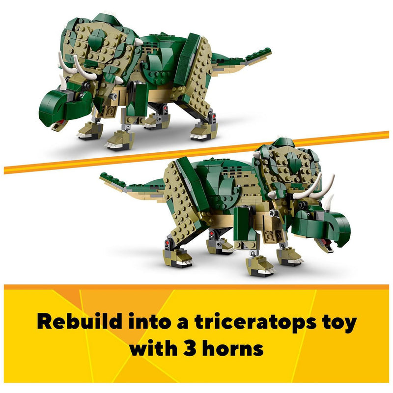 LEGO Creator 3in1 T. Rex dinosaur toy building set, UK version
