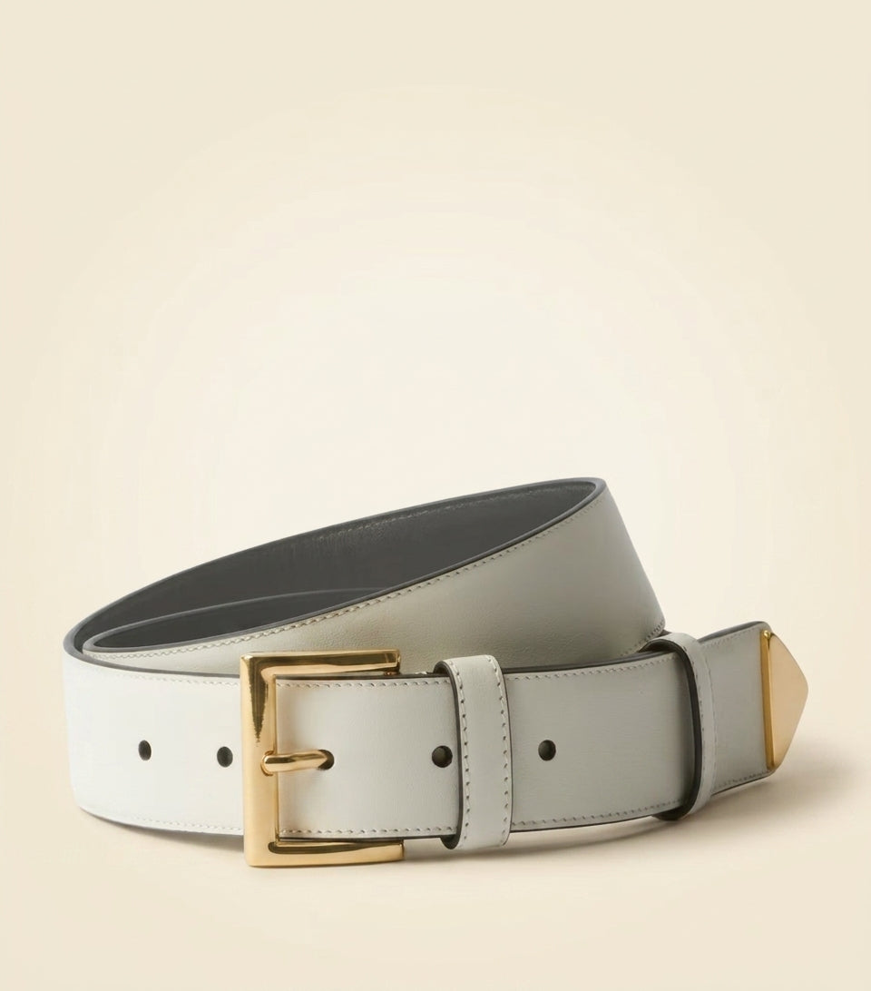 Prada leather logo belt 2cm width Italian craftsmanship, UK version