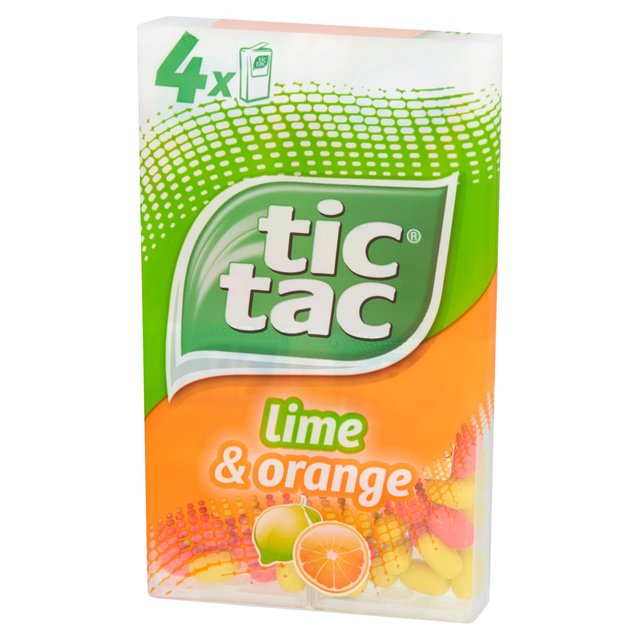 Tic Tac Lime & Orange   4 x 18g