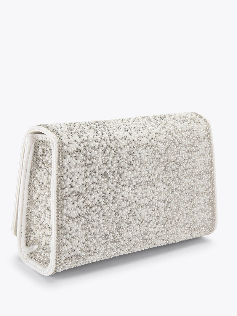 KG Kurt Geiger White Abra Gem Bag small crossbody bag (British brand)