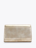 Kurt Geiger gold Salome clutch bag with metallic finish - British product