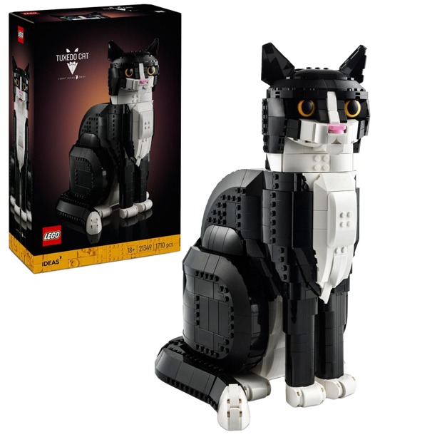 LEGO Ideas Tuxedo Cat model 1710 pieces, UK version