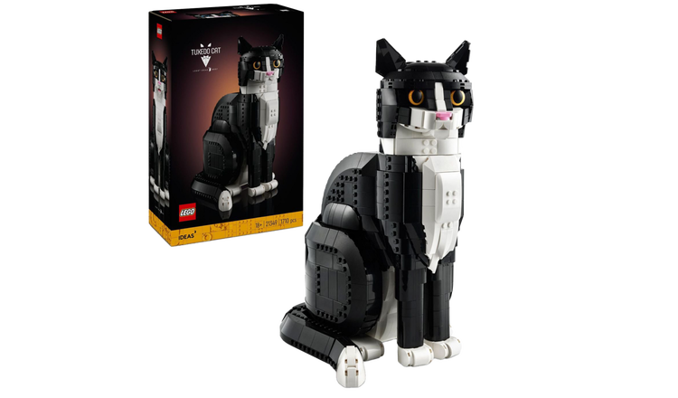 LEGO Ideas Tuxedo Cat Model Kit for Adults to Build 21349 GOODS Argos