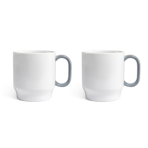 Sebastian Conran set of 2 porcelain mugs UK version