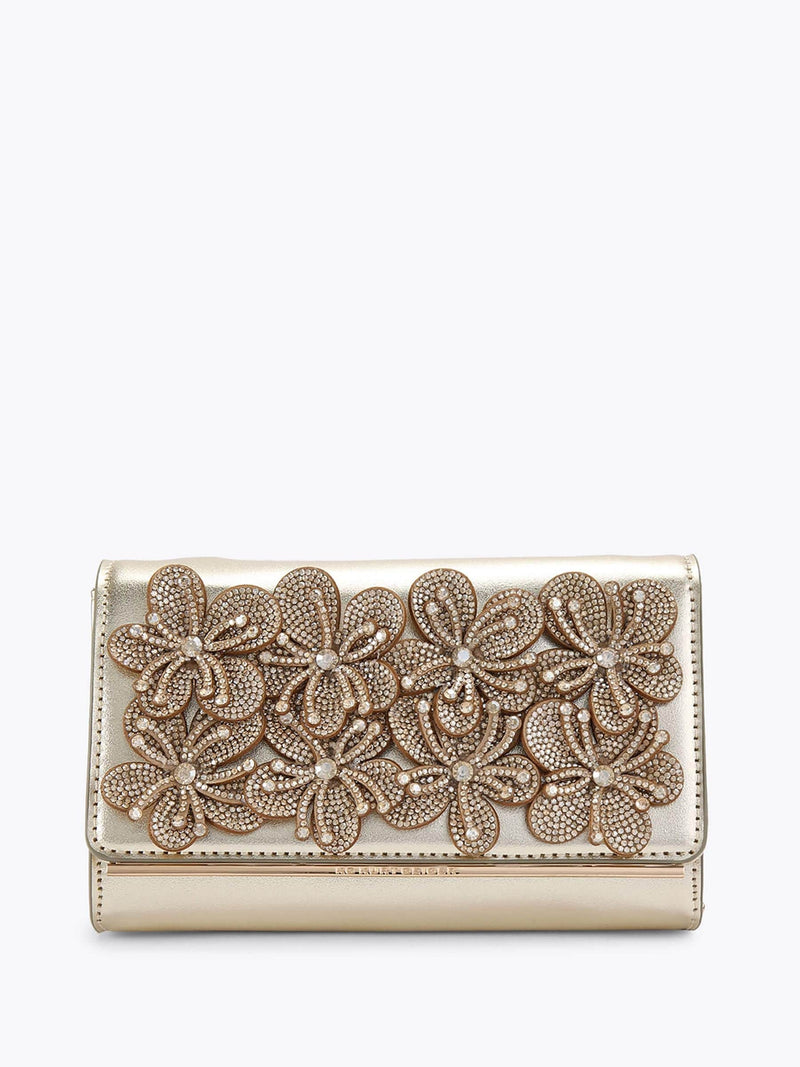 Kurt Geiger Saskia Bag Silver Clutch Bag