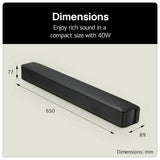 LG SQM1 2Ch Bluetooth soundbar 65cm (British brand)